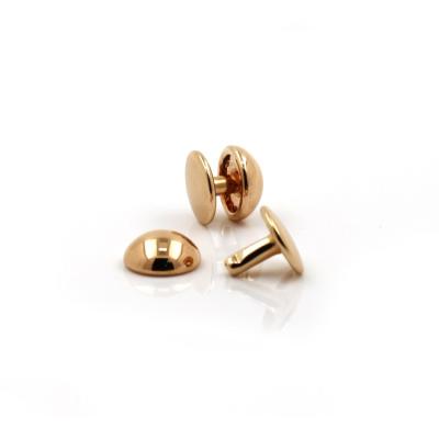 China Eco-friendly Design New Custom Leg Gold Color Dome Cap Rivet For Handbags for sale