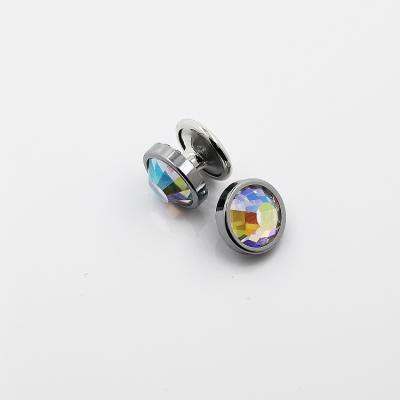 China High quality 6.5mm ab color faux stone nickel free rivet for clothing leather for sale