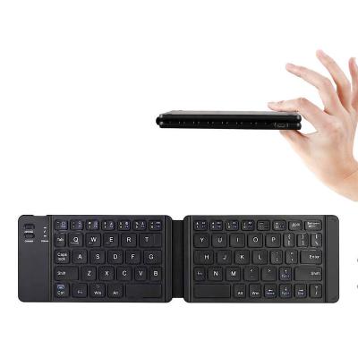 China Mini Wireless Keyboard With Touchpad Foldable Wireless Keyboard Numpad Rechargeable Portable Mouse For IOS Android Windows PC Tablet for sale