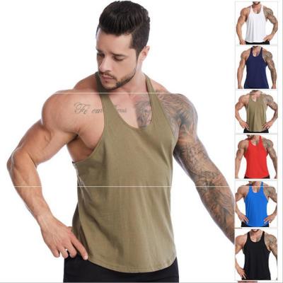 China QUICK DRY Mens Tank Tops Fitness Muscle T-Shirts Cotton Sleeveless Cuff Off Tank Tops Mens Workout Knit Gym Smooth Tops Shape Wear physical for sale