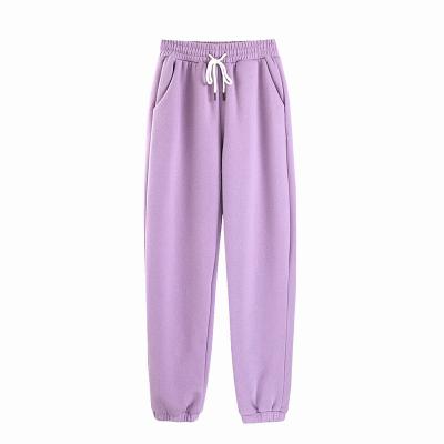 China Wholesale Custom Anti-Wrinkle Basics Oversized Jogger Drawstring Fleece Autumn Heavyweight Cargo Cotton Women Loose Sweatpants for sale