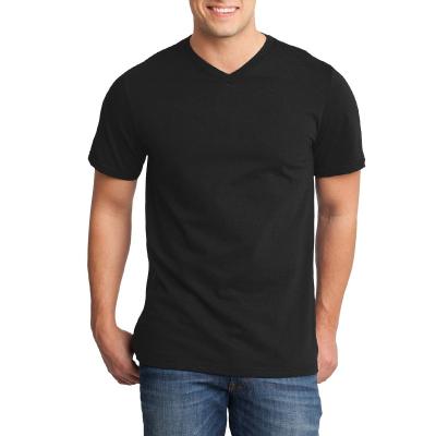 China Custom Made White V-Neck Anti-Pilling Bamboo T-shirt Men's Clothing Bamboo Wholesale for sale