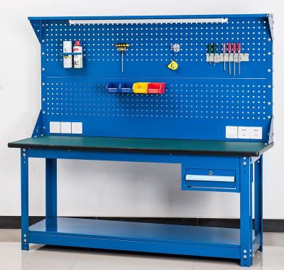 China High quality 2023 factory factory operating table tool table with back hanging plate hanging multi tool table metal storage cabinet for sale