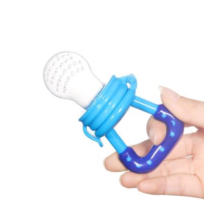 China Factory direct BPA free silicone baby pacifier feeder for fruit and food with silicone pouches for sale