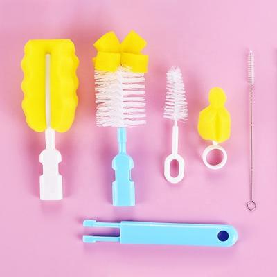 China BPA Free Accept 6 Sets Customized Baby Bottle Brush For Clean Nipple And Baby Bottle Straws for sale