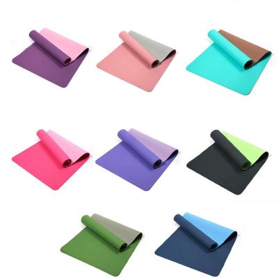 China New Style Environmental Protection Non Slip Exercise Mat For Yoga Pilates Stretching Gym Equipment Yoga Mats for sale