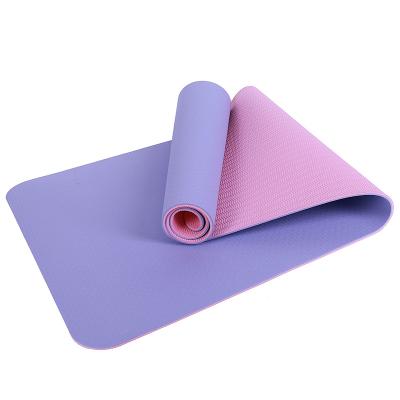 China Environmental Protection Factory Supply Waterproof Non Slip Exercise Yoga Mat Fitness Band Colorful Yoga Mat for sale