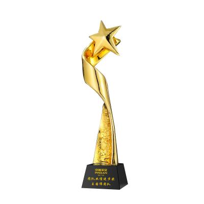 China Trophy Aluminum Creative Customization Trophy Alloy Gold Coast Metal Materials for sale