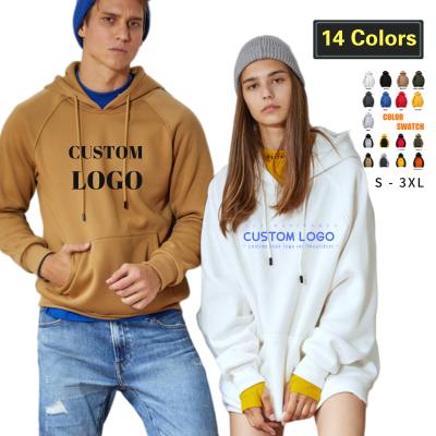 China Wholesale Logo Fleece OEM Anti-wrinkle Wy18 Off Shoulder Women Men Unisex Oversized Pullover Hoodie Custom Drop Sweatshirt for sale