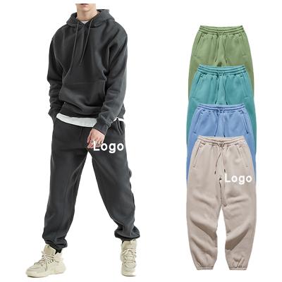 China New Style Solid Color Polyester Cotton Anti-Wrinkle Pants Wholesale Mens Sweatpants Custom Logo for sale