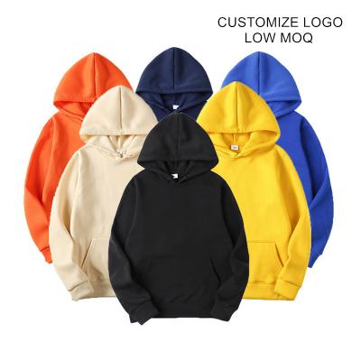 China TZ012 Hot Selling Solid Oversized Men's Pullover Sweatshirts Custom Logo Anti Shrink Casual Hoodies Sweatshirt for sale