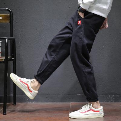 China JYF108 Anti-wrinkle Cotton Loose Street Wear Pants Mens Casual Cargo Pants Sweatpants Custom Logo for sale