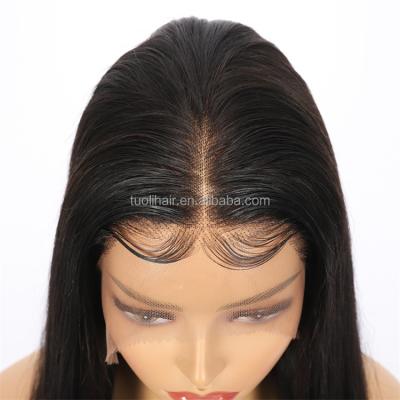 China Straight 13x4 Human Hair Straight Virgin Brazilian Cuticle Lace Front Aligned Swiss Human Hair Lace Wigs Wholesale for sale