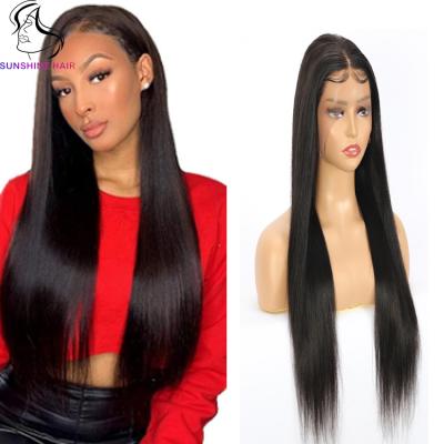 China Transparent Lace Hair Wigs Straight 100% Human Hair Straight 13x4 Wholesale,Virgin Hair Lace Front Wig for sale