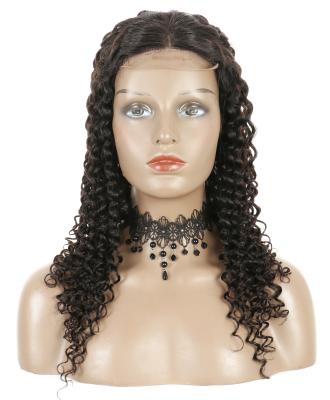 China Sun Girl Hair 360 Curly Hort Dangle Natural Brazilian Remy Human Hair Lace Front Wigs For Women Pixie Cut Lace Part Wig for sale