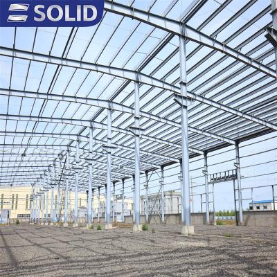 China Large steel workshop /garage /workshop space steel structure warehouse in China for sale