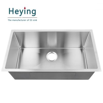 China Without Faucet HMR3018 R10 304 Stainless Steel Handmade American Style Modern Undermount Sink for sale