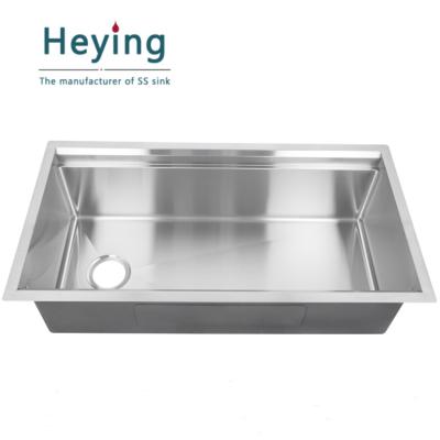 China Without Faucet HM3619 Stainless Steel Undermount Kitchen Sink Handmade SUS 304 for sale