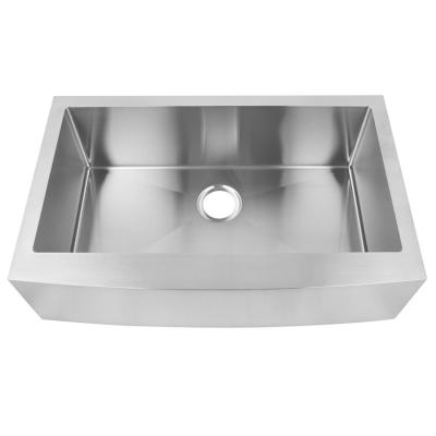 China Without Faucet R10 Apron Kitchen Sink, Farmhouse Sink, Handmade Stainless Steel Sink for sale