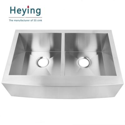 China Without Faucet Apron Stainless Steel Farmhouse Kitchen Sink AP3320D for sale