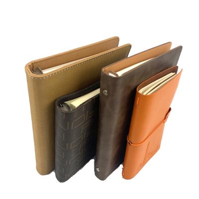 China Free Hardcover Design College Journal Personalized PU Leather Cover Business Notebook for sale