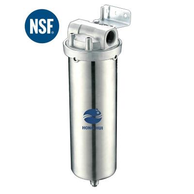 China Commercial HONG HUI NSF HRS-10C Stainless Steel 10 Inch Filter Housing  Clear Water Filter Housing for sale