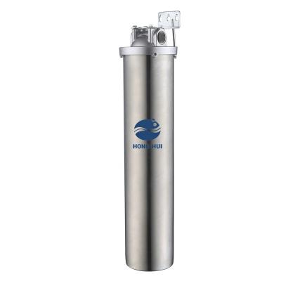 China Commercial HONG HUI HMF-20B Stainless Steel 304 Jumbo Size 20 Inch Filter Housing Water Filter Housing for sale