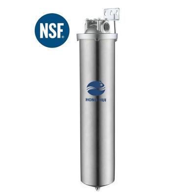 China Commercial HONG HUI NSF HMF-20C Stainless Steel 304 Jumbo Size 20 Inch Filter Housing Water Filter Housing for sale