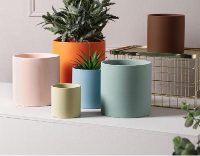 China CLASSIC Nordic Modern Minimalist Ceramic Planter Pot Color Ceramic Garden Pots Flower Planters for sale