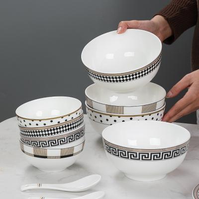 China Dubai Market Sustainable Wholesale Tableware Sets Turkish Tableware Customized Ceramic Logo for sale