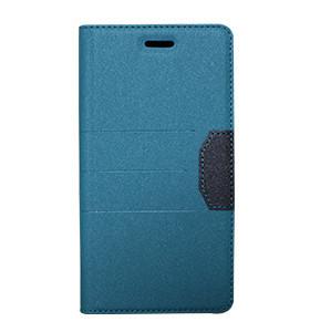 China Blaue PU/echtes Leder-Apple-iPhone Leder-Kasten mit Kartenhalter zu verkaufen