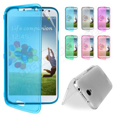 China Wallet Flip Tpu Silicone Gel Samsung Galaxy S4 Phone Covers Screen Guard for sale