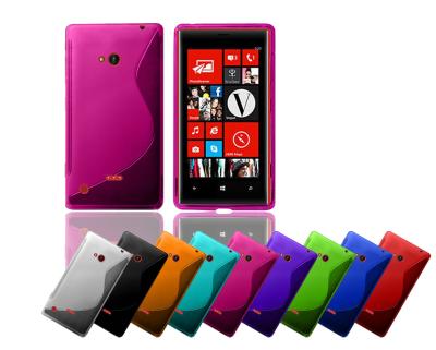 China Gekleurde Zachte s-Mobiele de Telefoongevallen van Nokia van het Lijntpu Gel voor Nokia Lumia 720 Te koop