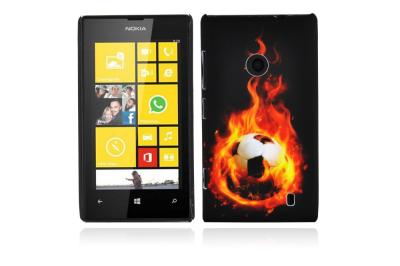 China Cajas duras del teléfono móvil de Nokia del fútbol único del fuego, Nokia Lumia 520 cubiertas en venta