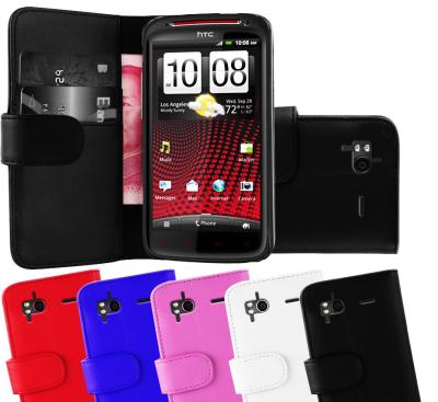 China Cajas modificadas para requisitos particulares de la cartera del teléfono celular del color sólido/cubierta del teléfono de la sensación XE de HTC en venta