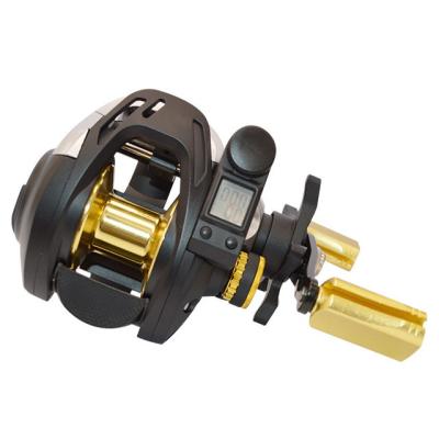 China Custom LEFT HAND Digital Baitcasting Reel With Line Drip Reel Saltwater Baitcasting Fishing Anti-fry Heavy Duty Reel for sale