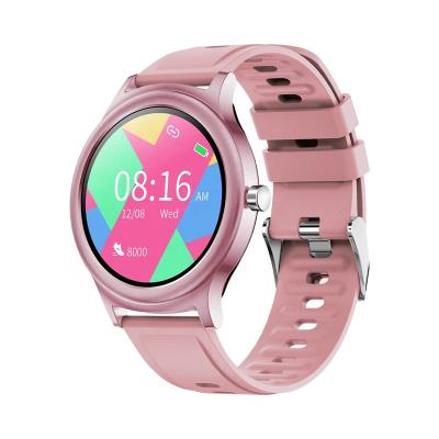 China Full Touch Screen Touch 1.28inch Realtek8762C Women Smartwatch Waterproof Phone Android Smart Watch for sale