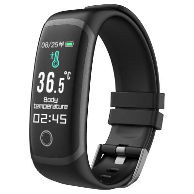 China T4 Touch Screen Wristband IP67 Heart Rate Body Temperature Monitoring Fitness Smart Waterproof Sports Wristband Smart Watch for sale