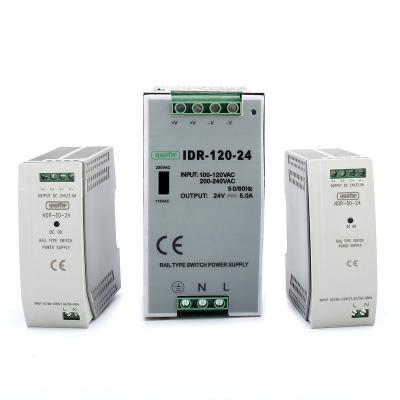 China New 10W~480W 12V/24V Launched Q&W IMDR Din Rail Switch Power Supply for sale