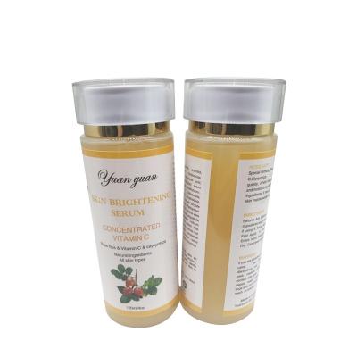 China Best Selling Anti Aging Vitamin C With Hyaluronic Acid Whitening Face Glow Serum for sale