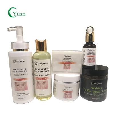 China Booster Luxury Glutathione Body Private Label Blast Brightening Skin Whitening Set For Dark Skin Whitening Cream for sale