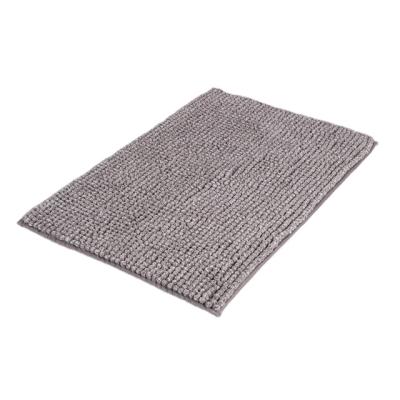 China Sustainable Hot Sale Bathroom Water Absorbing Non Slip Washable Chenille Bath Mat for sale