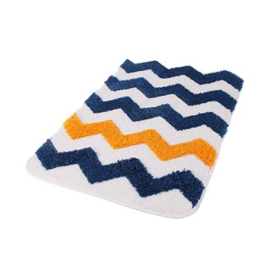 China Durable Professional Microfiber Soft Bath Mat Bath Mat Manufacturing Anti-Slip Bathroom Mat for sale