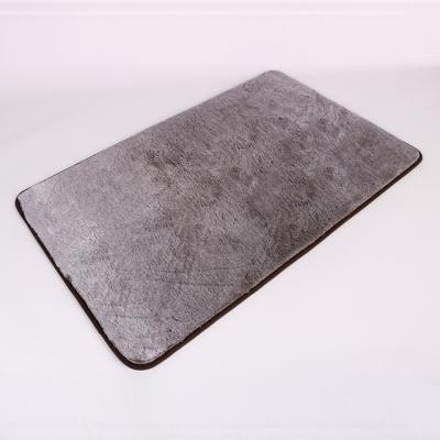 China Sustainable High Quality Custom Made Color Rabbit Fur Bath Blanket Bathroom Bath Mat for sale