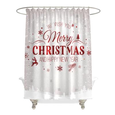 China Sustainable Custom High Quality Polyester Shower Curtain for sale