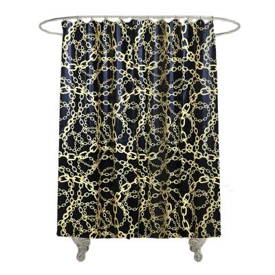 China Sustainable Economic Custom Design Luxury Peva Digital Prints Floral Shower Curtain Shower Curtain for sale