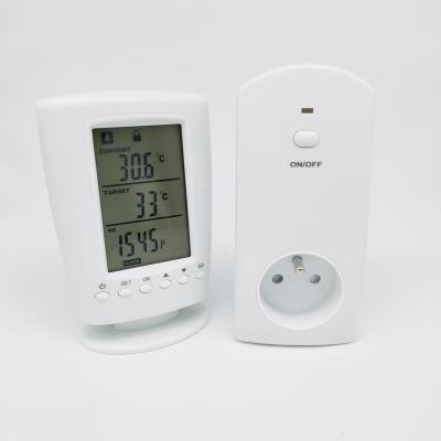 China EU Digital Thermostat Switch With Temperature Sensor Can Be Set Cooling And Heating Mode for sale