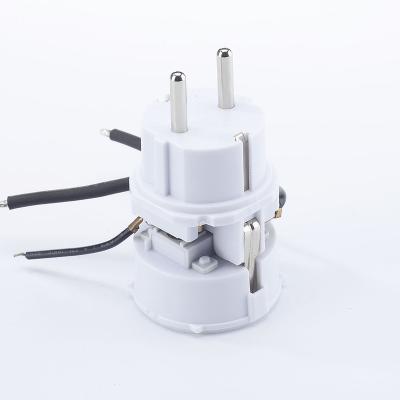 China Residential / Multi-Purpose Self-extinguishing PC Socket Plastic European Socket Used To Design New Type Plug In Switch for sale