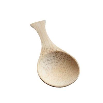 China Disposable Natural Bamboo Spoon Tea Scoop Customized Logo Mini Short Handle Tea Spoon for sale