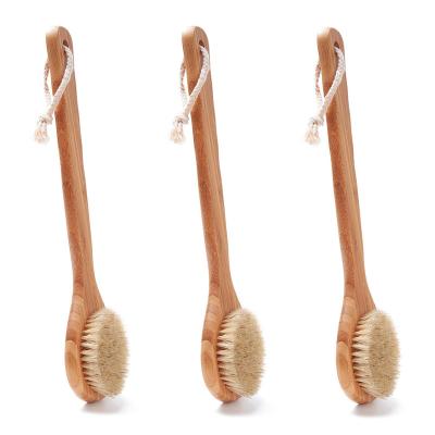 China All Natural Boar Bristle Natural Eco-Friendly Detachable Bath Brush Design Massage Bath Brush Design Bath Brush Detachable Body Care Brush for sale